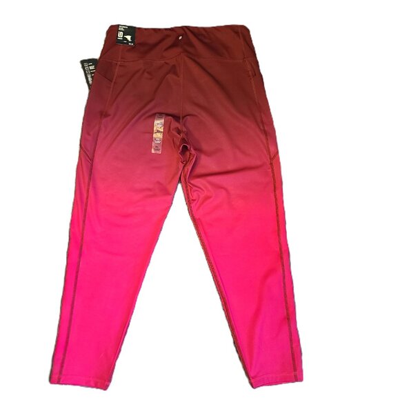 NWT IDEOLOGY 7/8 Length High Rise Pink Leggings with Side Pockets Size XL - Picture 2 of 14